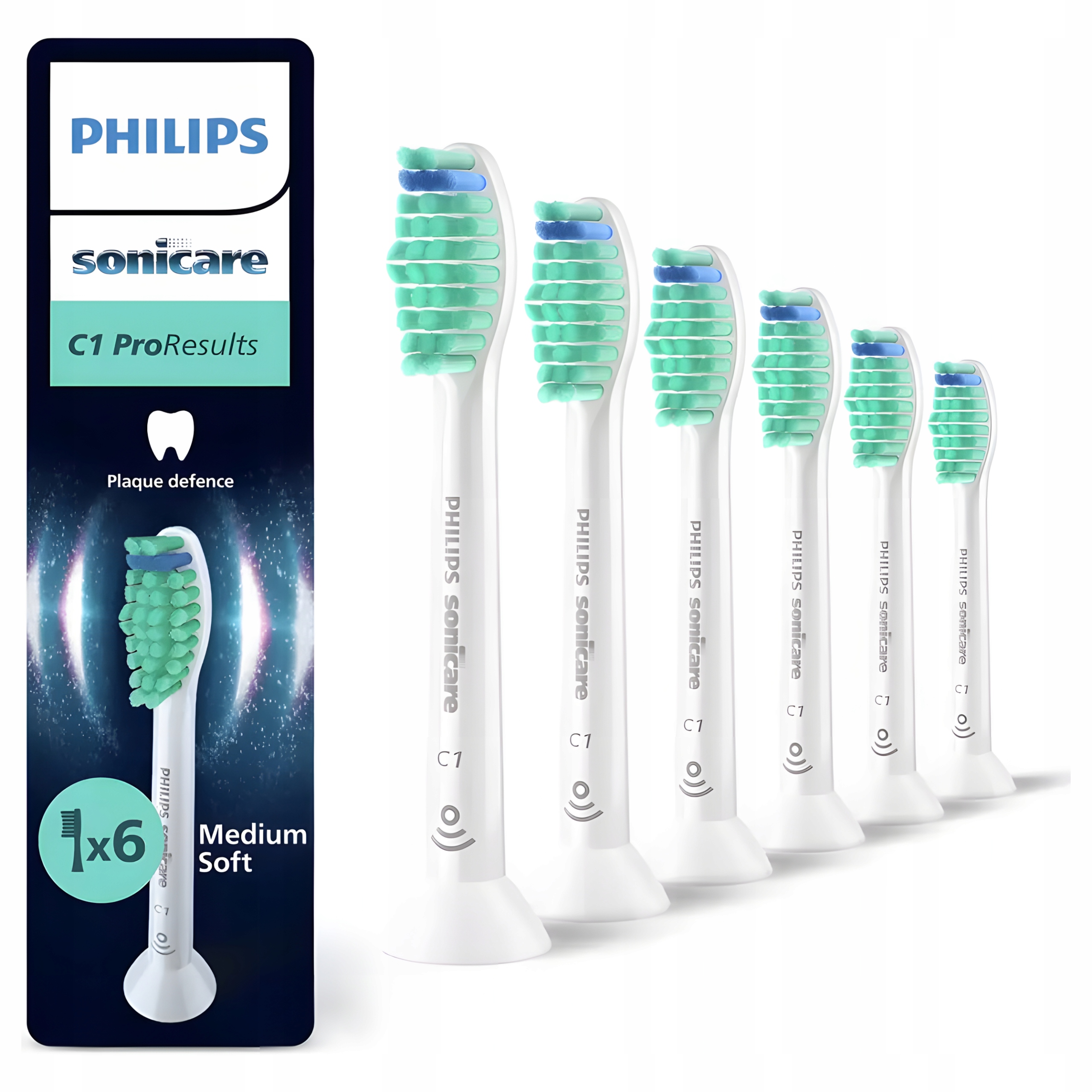 Końcówki do Szczoteczki Elektrycznej Philips Sonicare ProResults (6-pak)