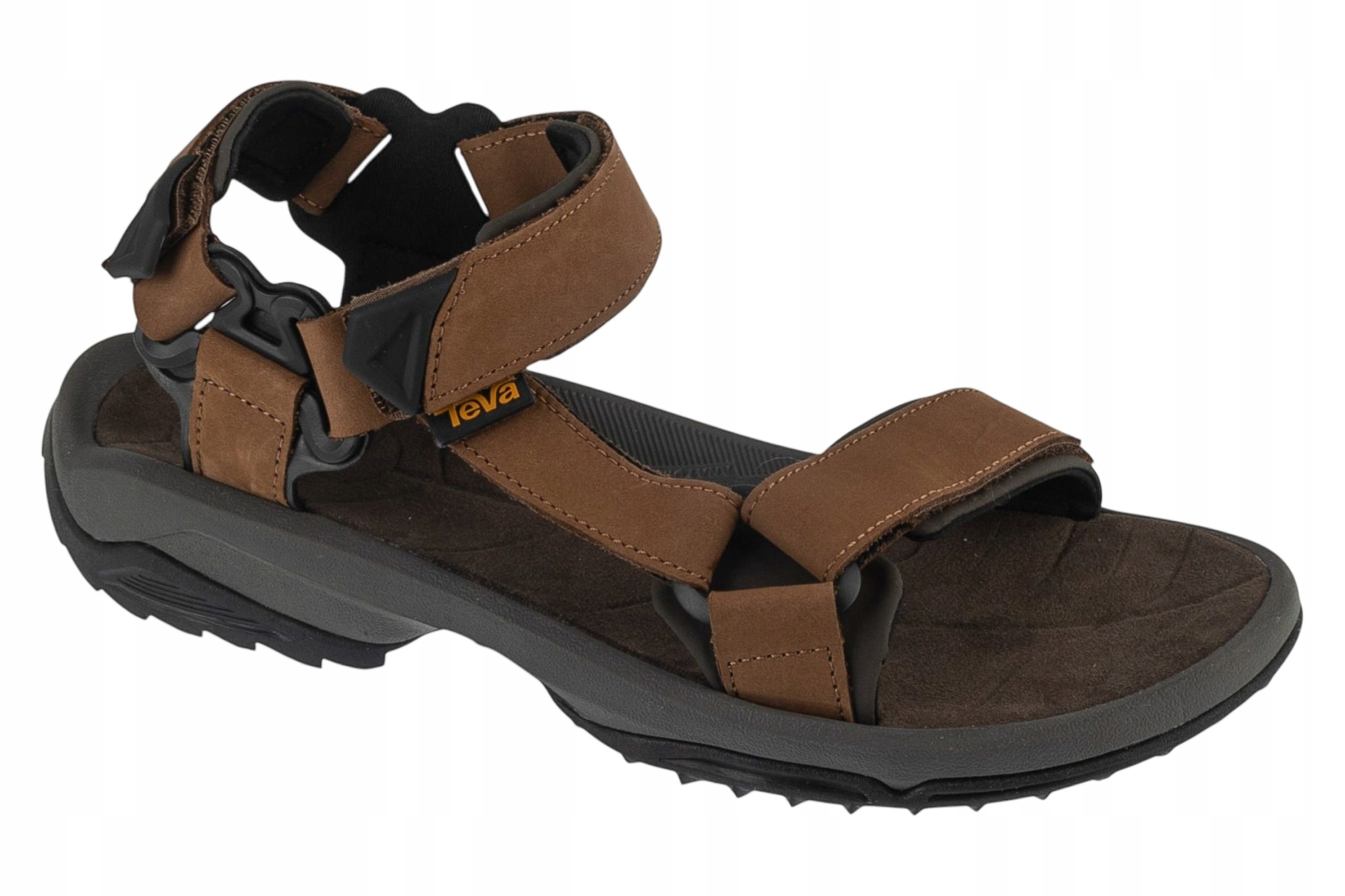 Teva M Terra Fi Lite Leather Sandal [42,5] Pánské kožené sandály, hnědé