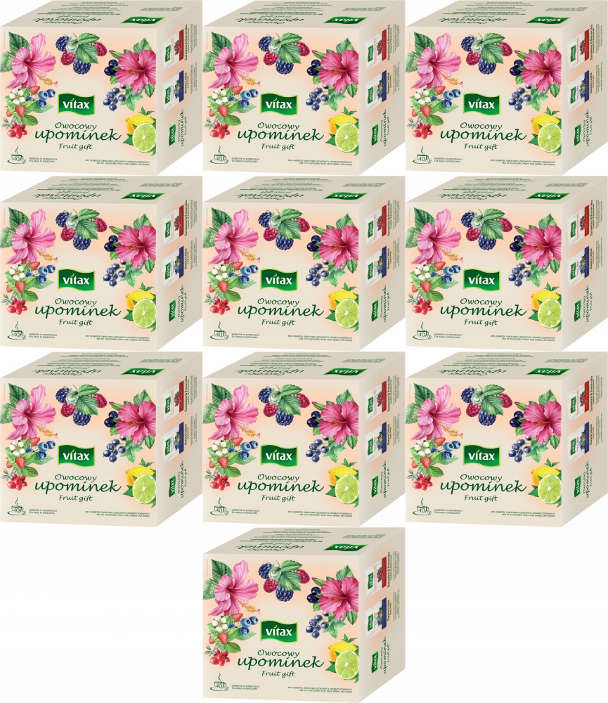 Herbata Vitax [4x10] zestaw owocowy upominek x10