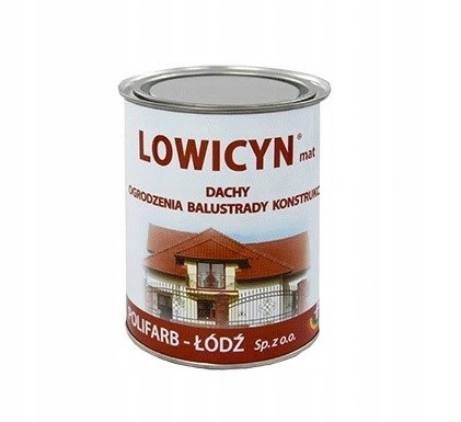 Lowicyn farba poliw. 0.8L szara jasna