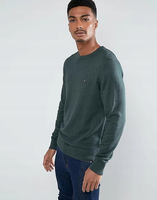 TOMMY HILFIGER Cashmere Cotton C-neck Sweater XL Marka Tommy Hilfiger