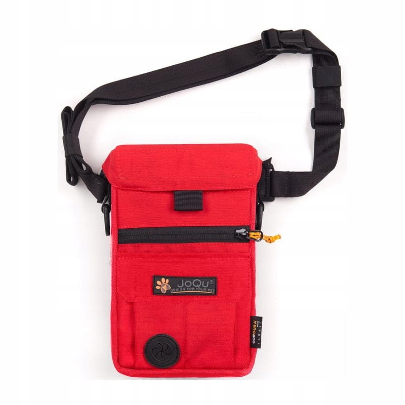 Levně Velká taška na pamlsky pro psy JoQu Dog Snack Bag červená