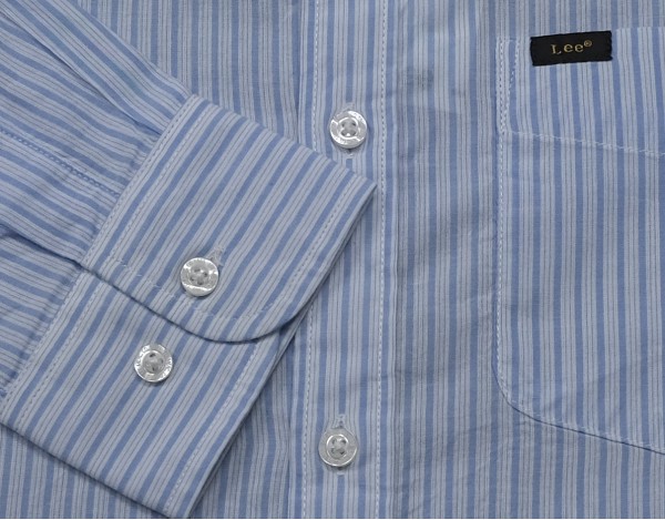 LEE KOSZULA REGULAR FIT sky blue paski M Marka Lee