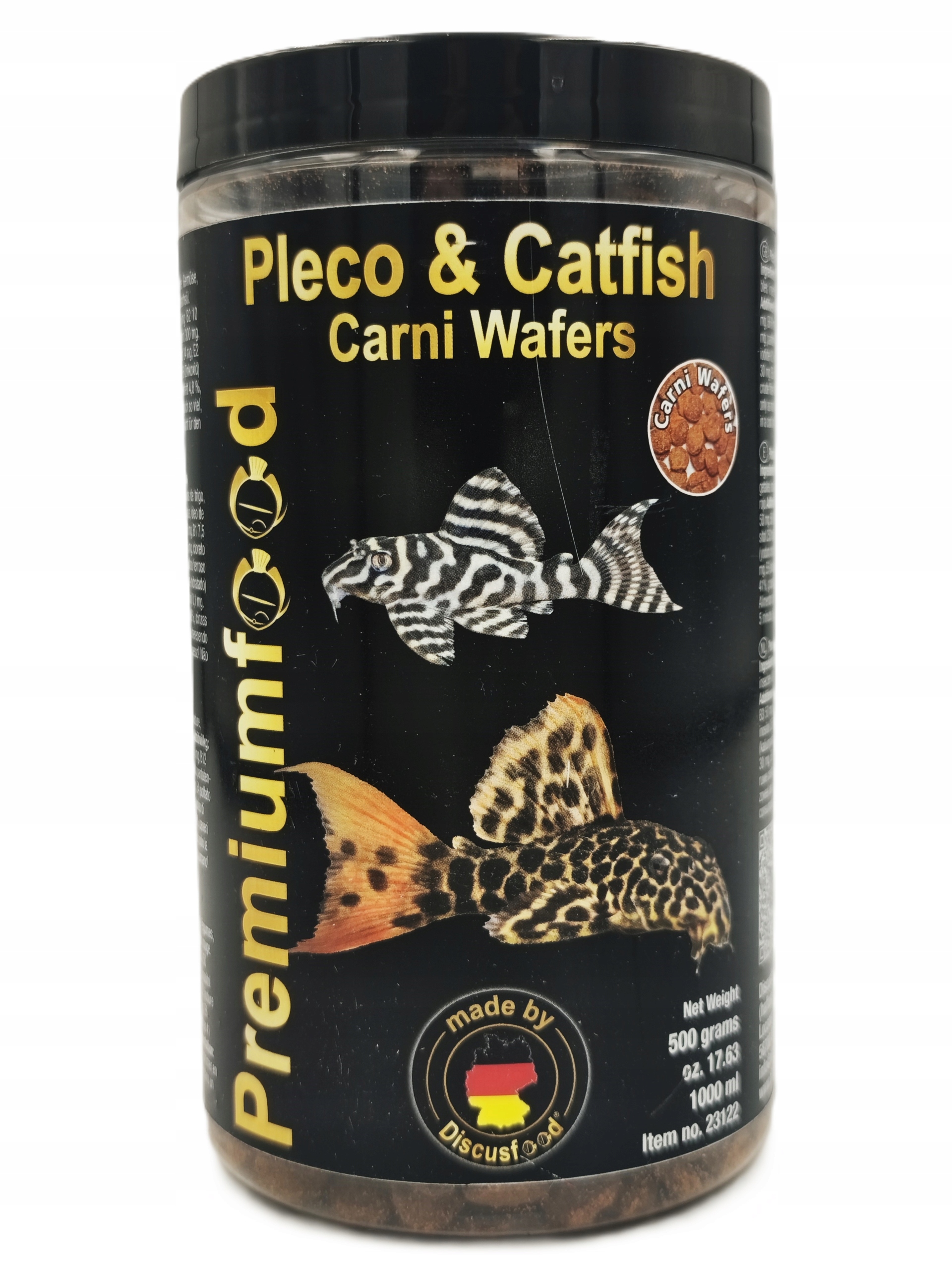 Discusfood Pleco &amp; Catfish Carni Wafers 500 g tablety pro masožravé zb