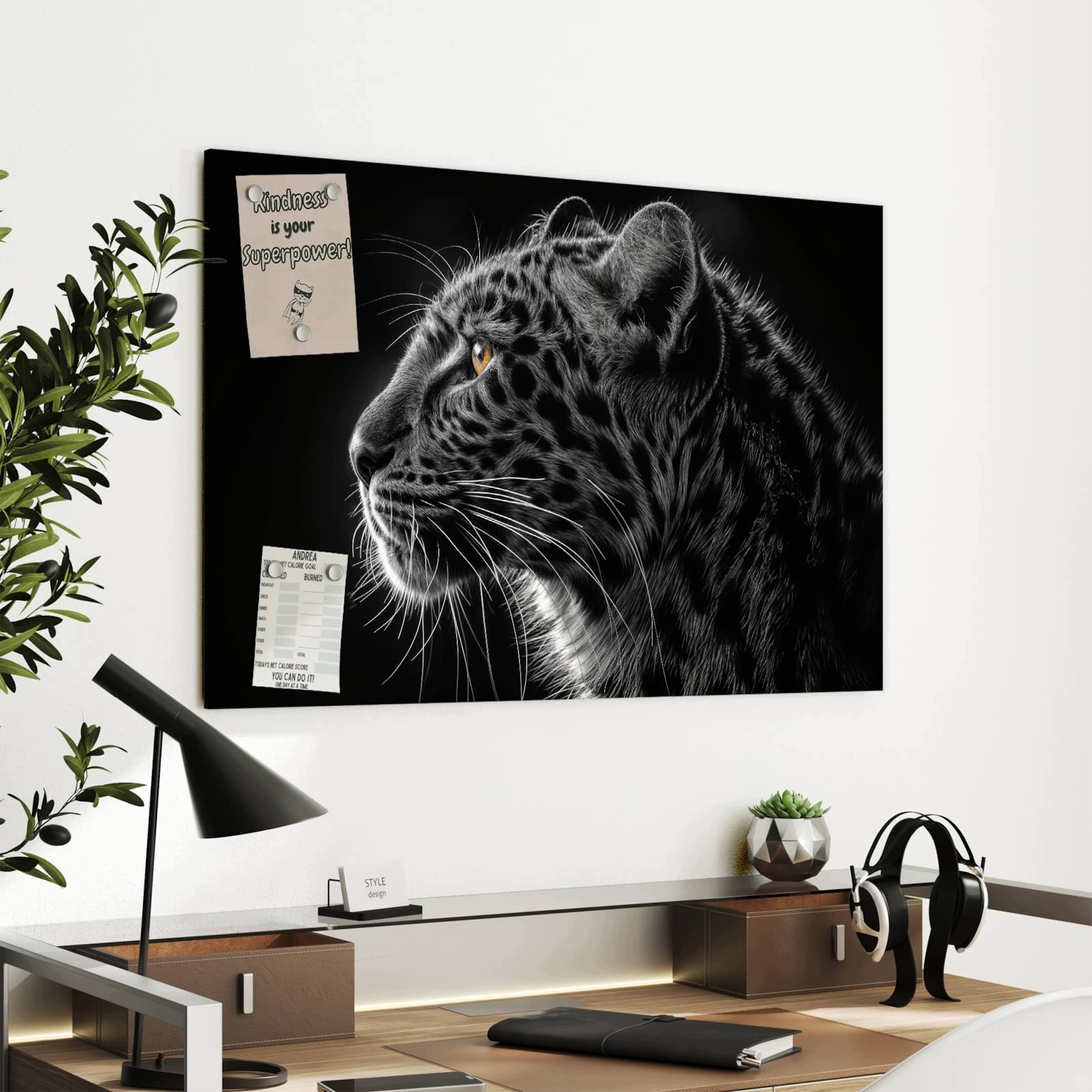 Magnetická tabule Lampart Sylwetka 90 × 60 cm