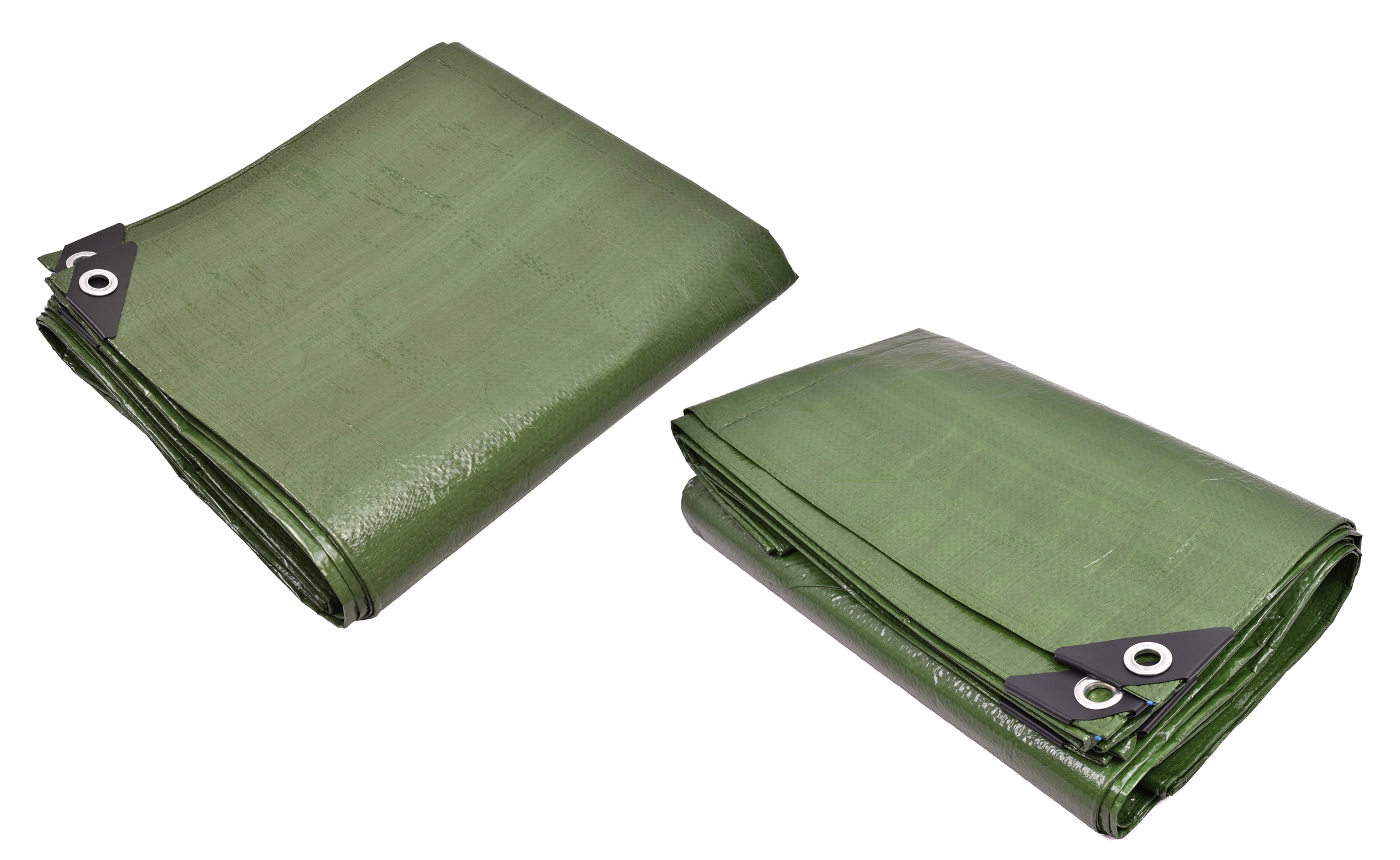 PLANDEKA 3x3m WZMACNIANA GRUBA 120g ZIELONA MOCNA UV+ WODOODPORNA