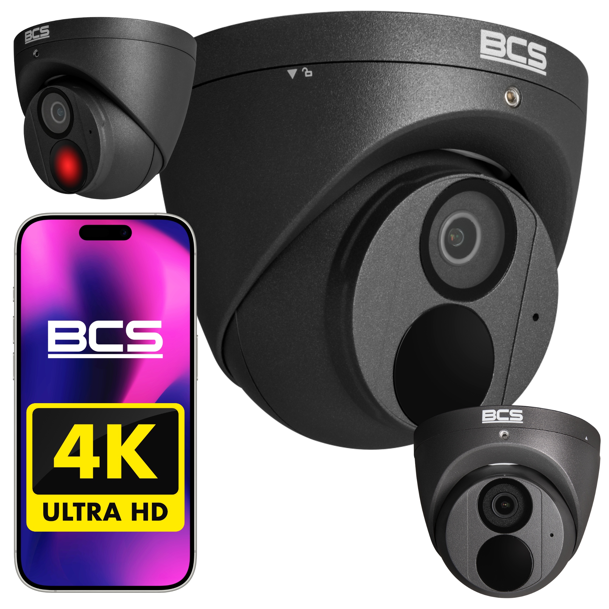 Kamera BCS-P-EIP28FWR3-AI2-G 8MPX Funkcje Inteligentne Ai IR30M Detekcja