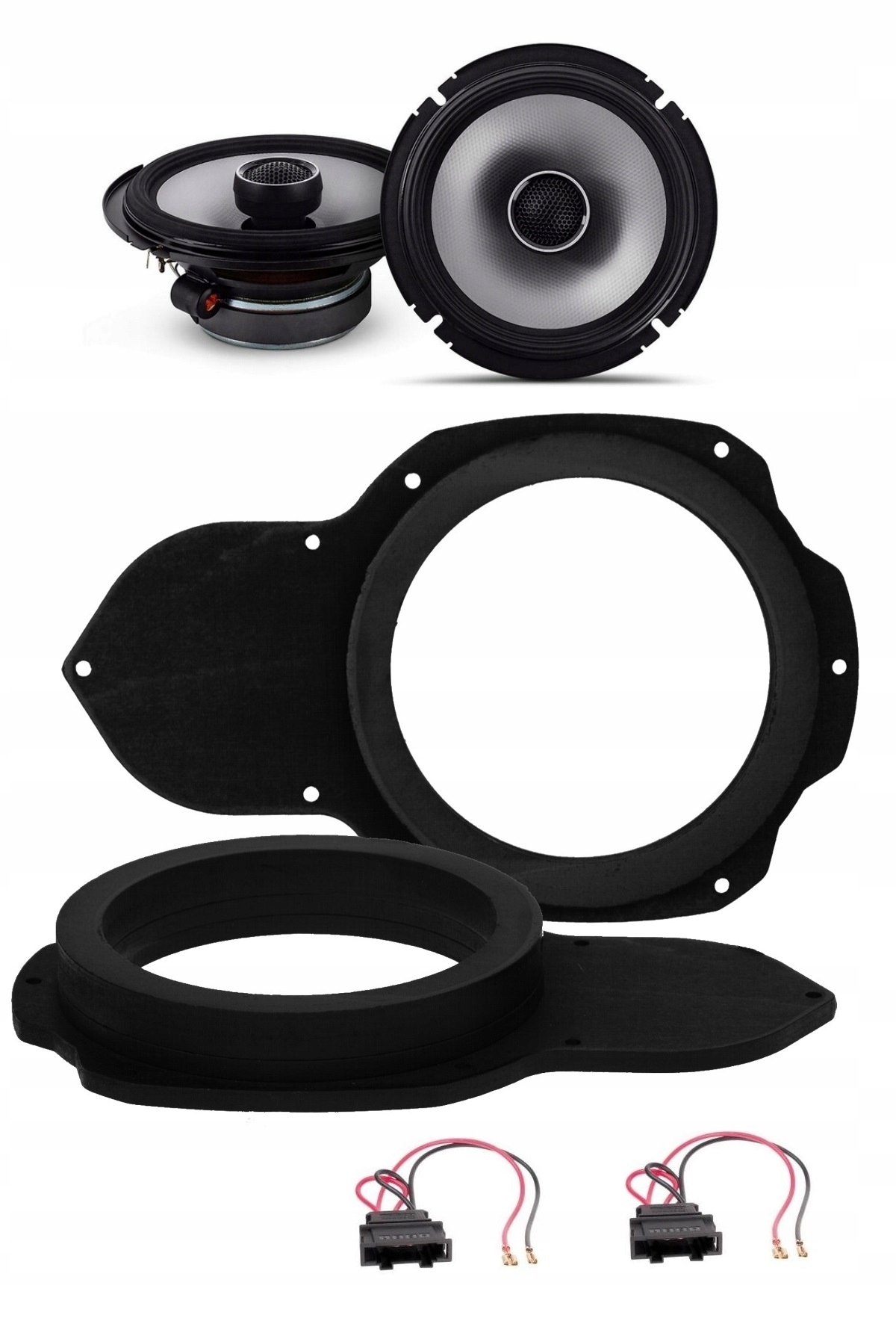 Automobilové reproduktory 165 mm Alpine S2-S65 Vw CC Passat B6 CC Predné Distančné