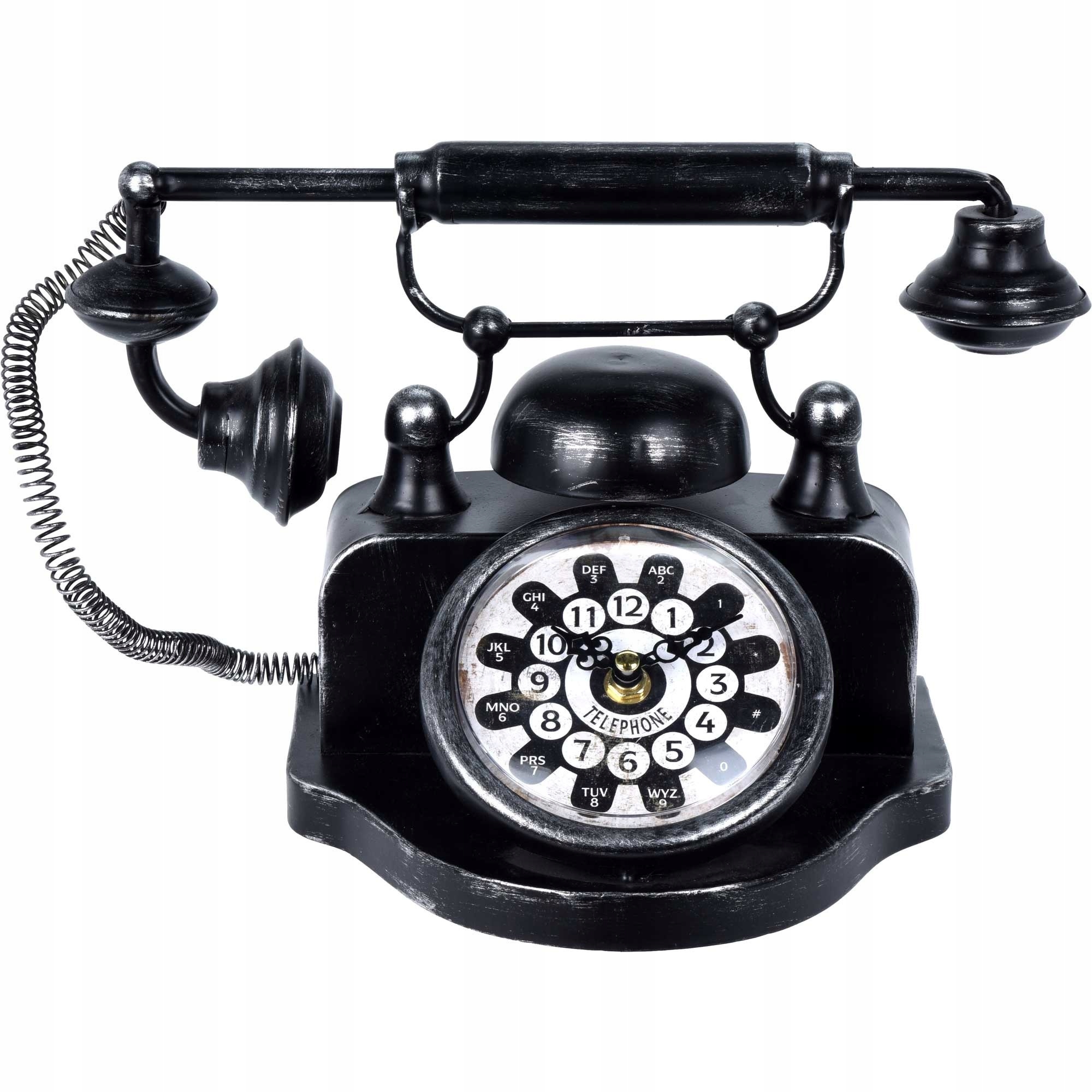 

Zegar stołowy Retro Vintage telefon czarny