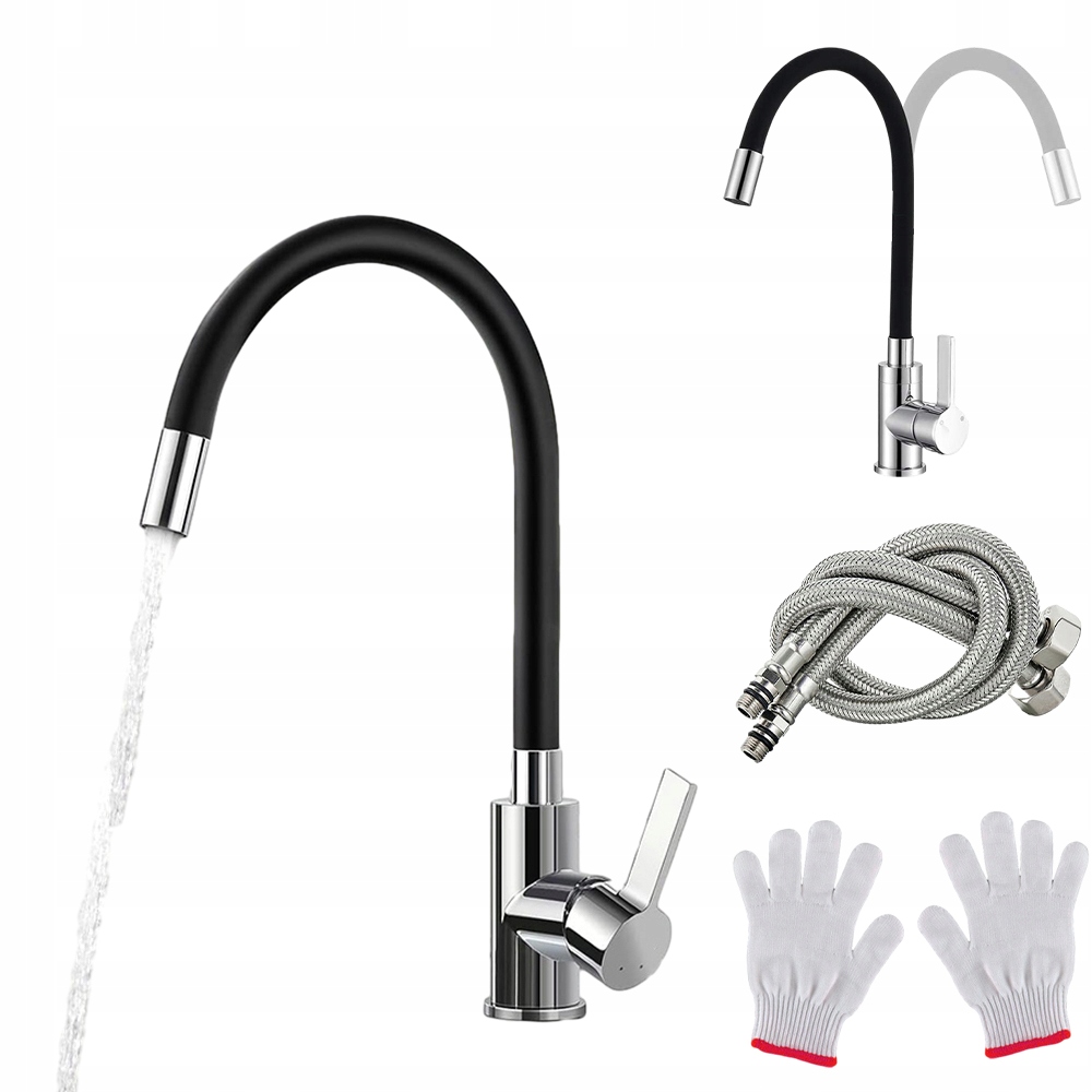 Kuchyňský kohout s provzdušňovačem šetřícím vodu – 360° otočný výtok