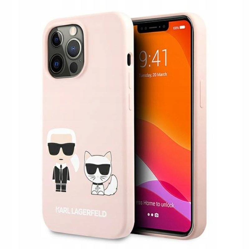 Karl Lagerfeld – Pouzdro pro iPhone 13 Pro (růžové)