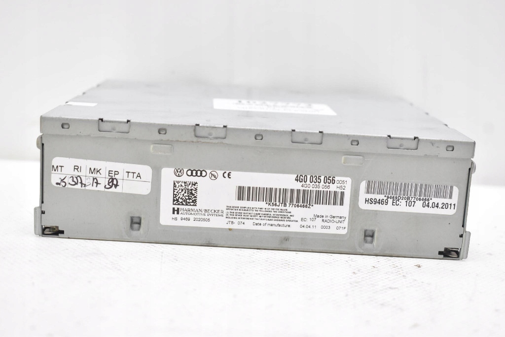 control unit module MMI 4G0035056 AUDI A4 B8 07-11
