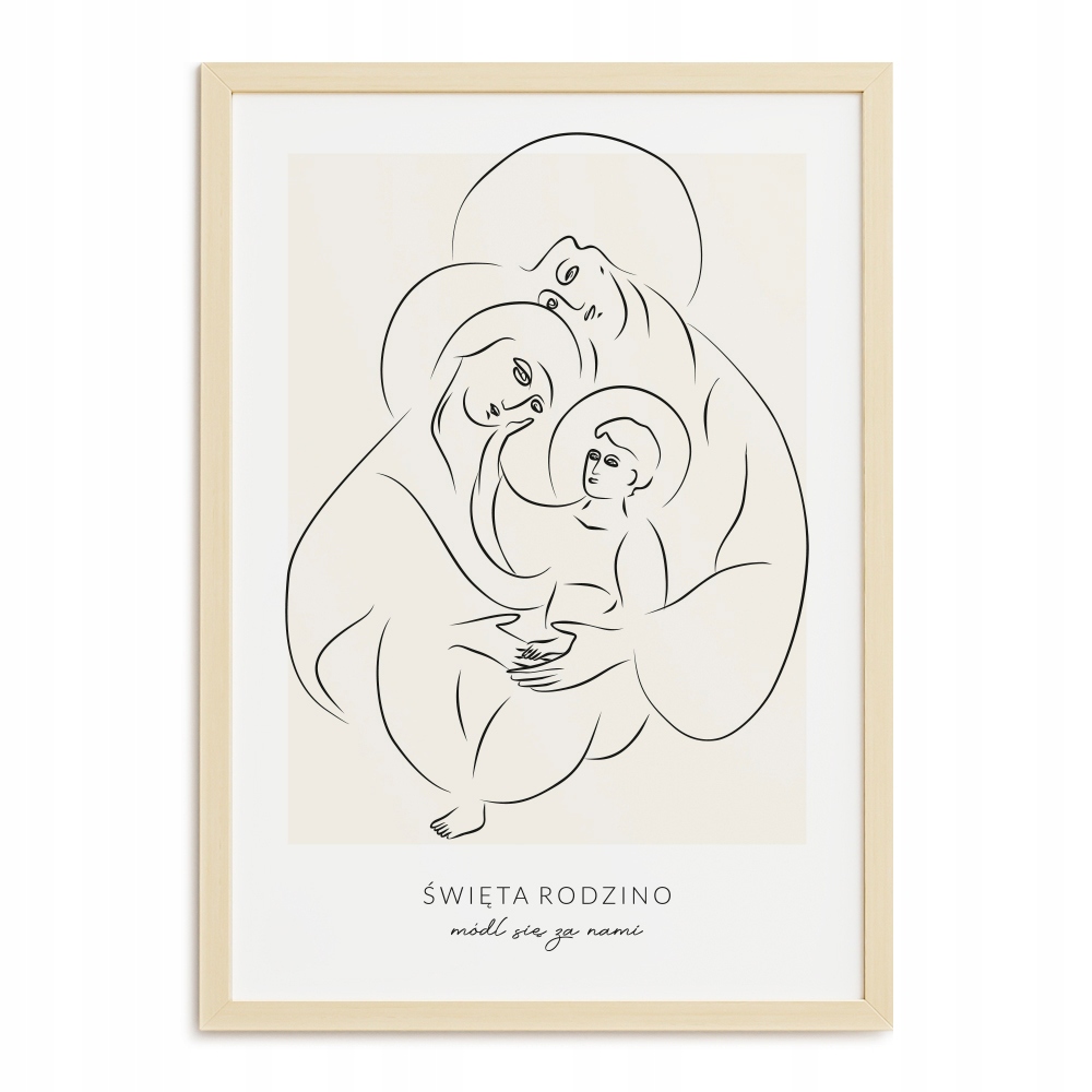 

Plakat A4 Święta Rodzina Maryja Obraz Józef Jezus