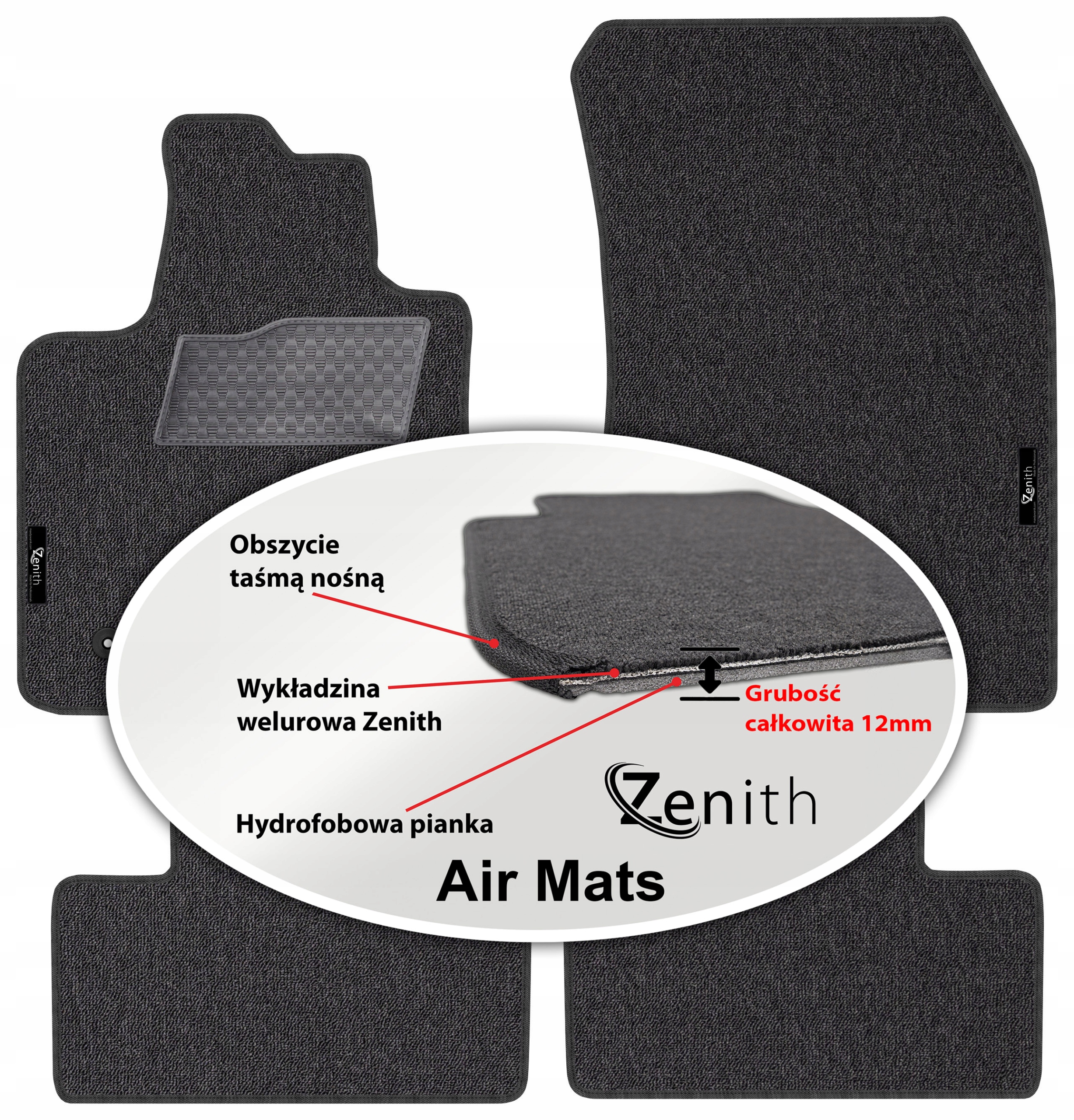 Ds 4 II od roku 2022. Velúrové koberčeky do auta Zenith Air Mats