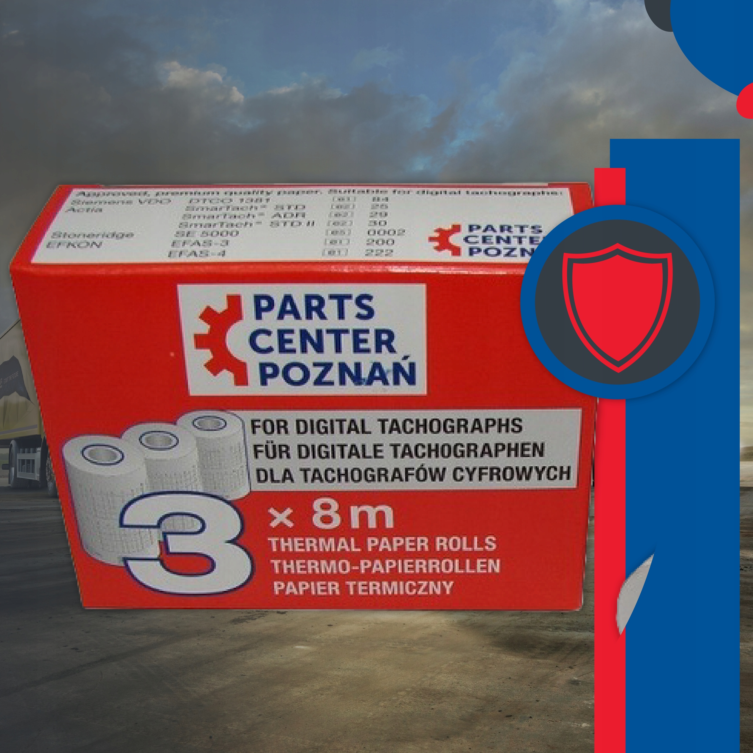 Rolki papieru do tachografów tachografu (3 sztuki)[1694655] Producent części Inny