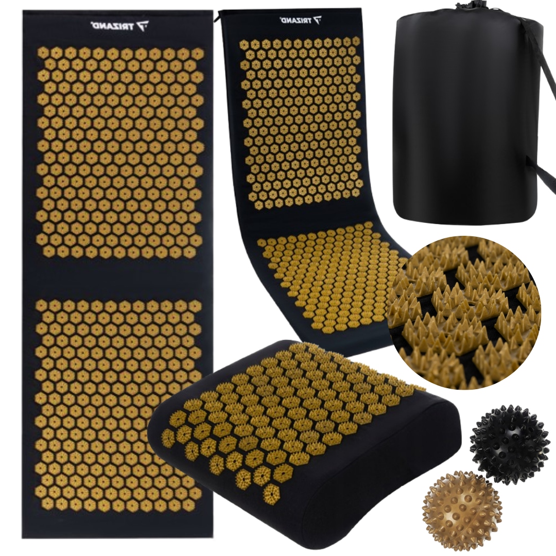 Mata do Akupresury z Poduszką Piłkami 2w1 Pokrowiec Kolce do masażu na ból