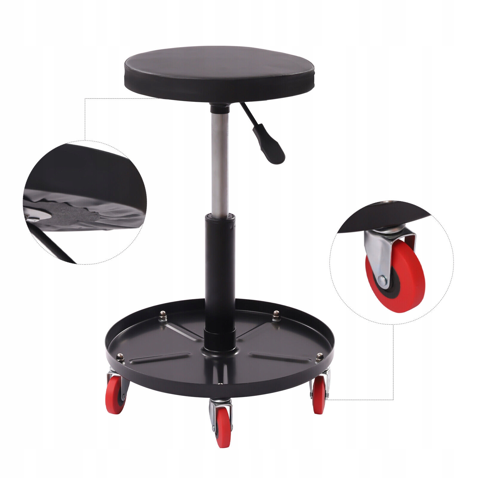 360° REGULOWANY STOŁEK KRZESŁO WARSZTATOWE Kod producenta Heill6sa