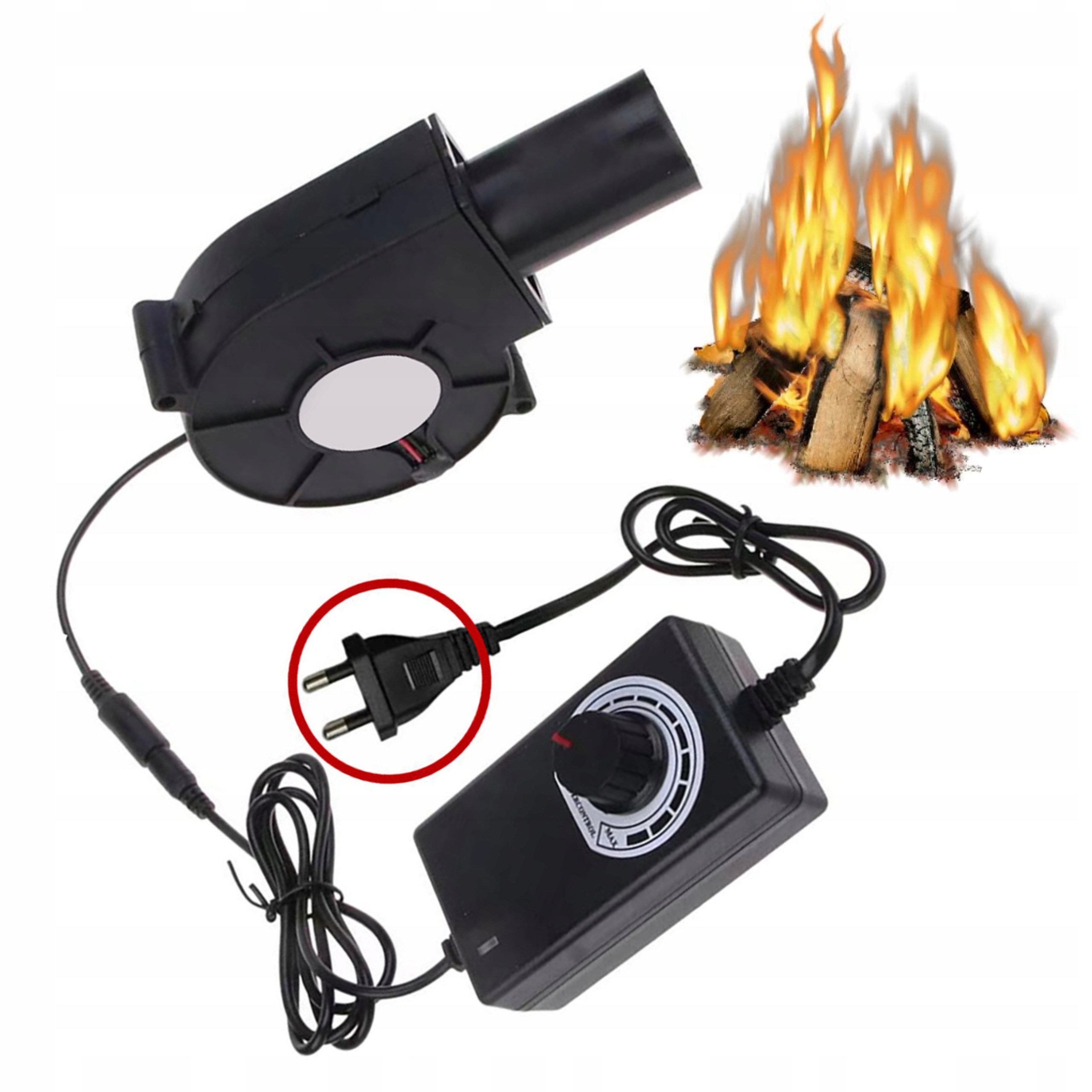 Automatický Dmychadlo Pro Zapálení Krbu 15W 220V