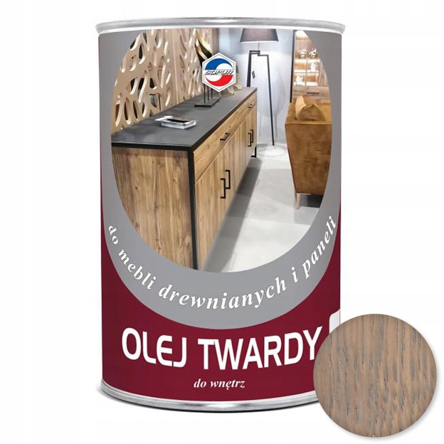 Olej twardy do mebli Sopur 0,9l popiel OT-8/13