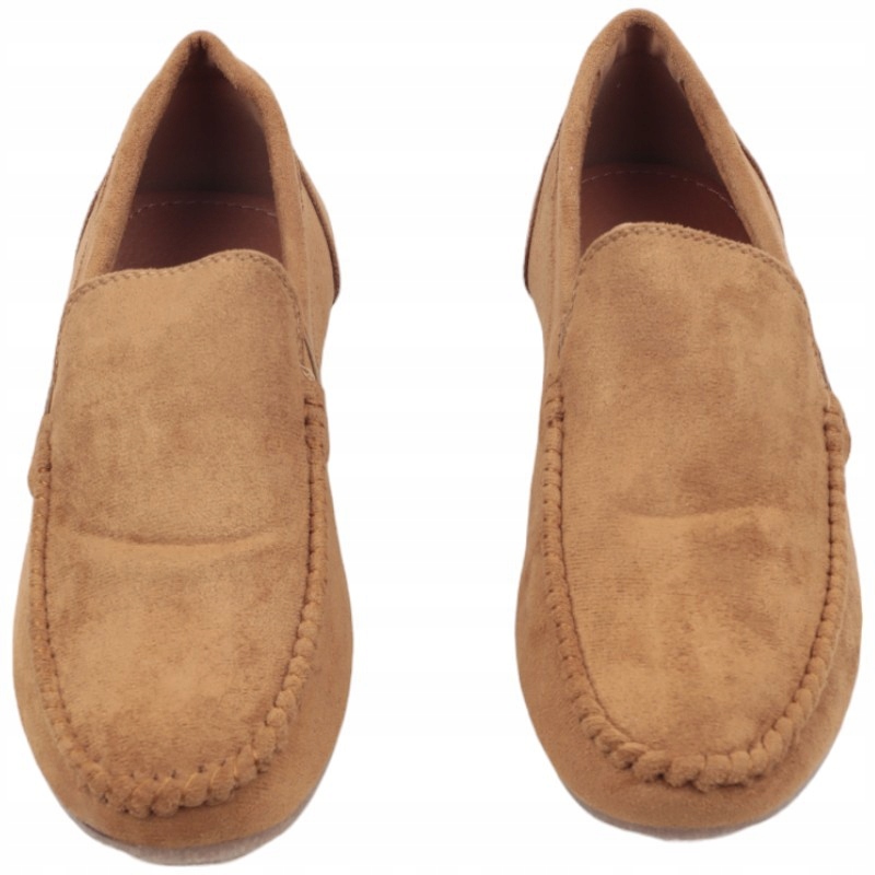 CAMELOWE MOKASYNY MĘSKIE WIZYTOWE PÓŁBUTY WSUWANE BUTY ZAMSZOWE DLA KAŻDEGO Marka inna