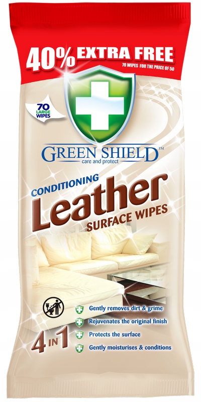 

Green Shield Leather chusteczki do skóry 70szt Uk