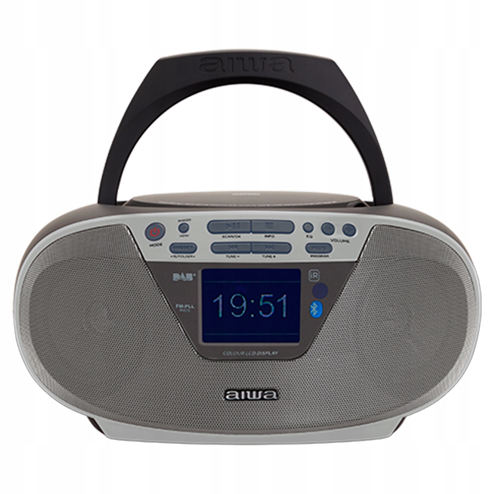 Boombox Aiwa BBTU-500 Dab+/fm sivý