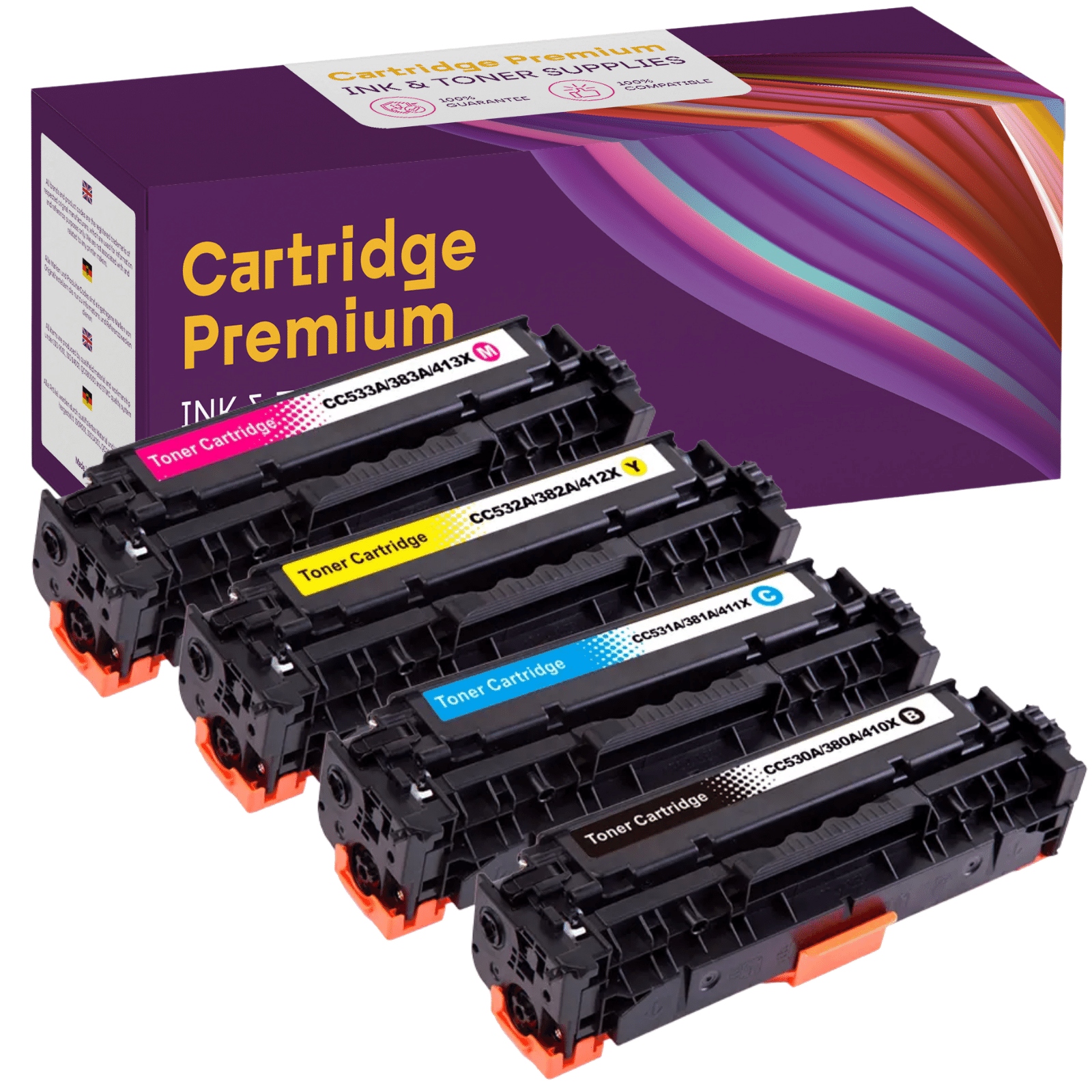 4x Toner pro Hp 304A CP2025 CP2025dn CM2320nf