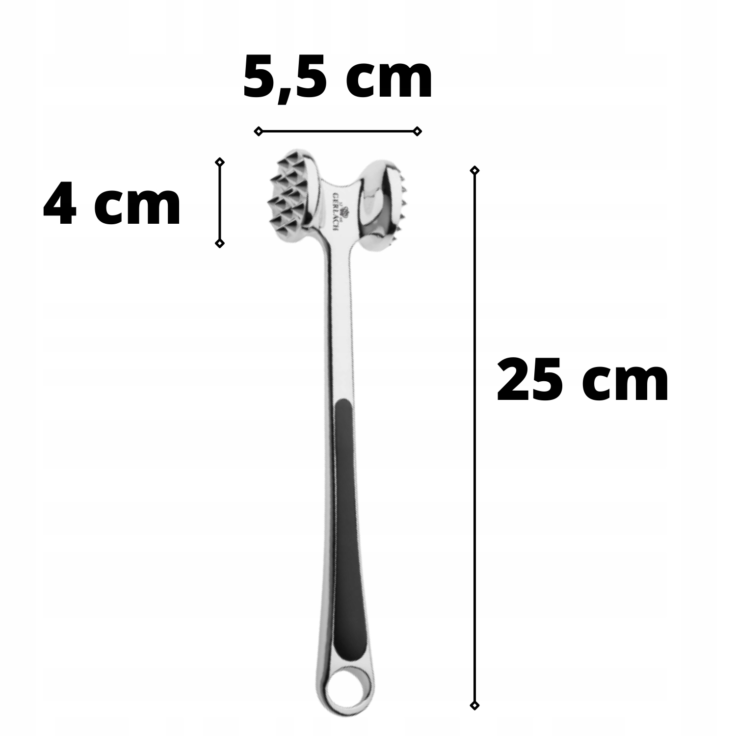 Tłuczek do mięsa GERLACH SOLID metalowy młotek Rodzaj tłuczek do mięsa