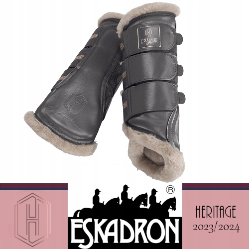 Ochraniacze Glamslate Fauxfur Heritage 23/24 Eskadron basalt grey L
