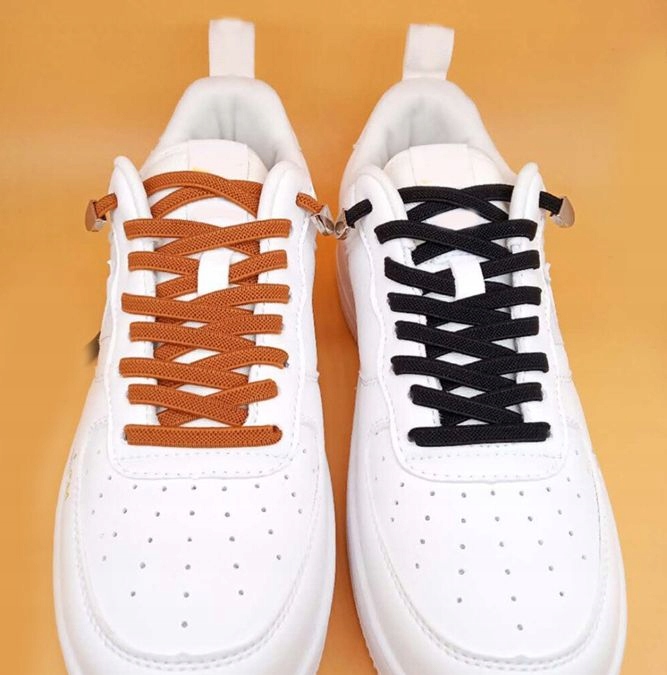 SZNURÓWKI ELASTYCZNE GUMOWE bez wiązania_20kolorów Rodzaj okrągłe