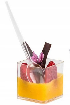 

Pojemnik Fingerfood Na Deser Przekąski 80ml Cube