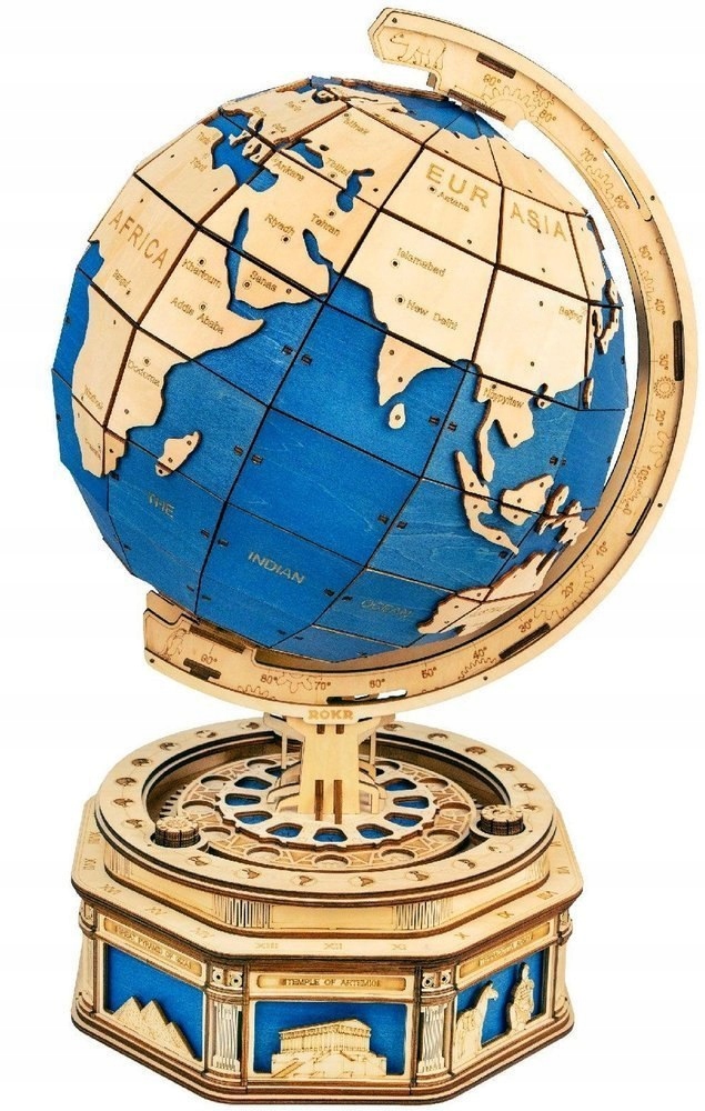 

Robotime Drewniane Puzzle 3D Globus
