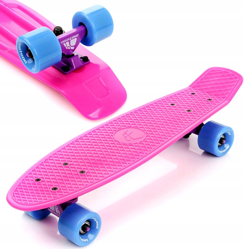 DESKOROLKA METEOR PLASTIKOWA pink/neon blue/violet