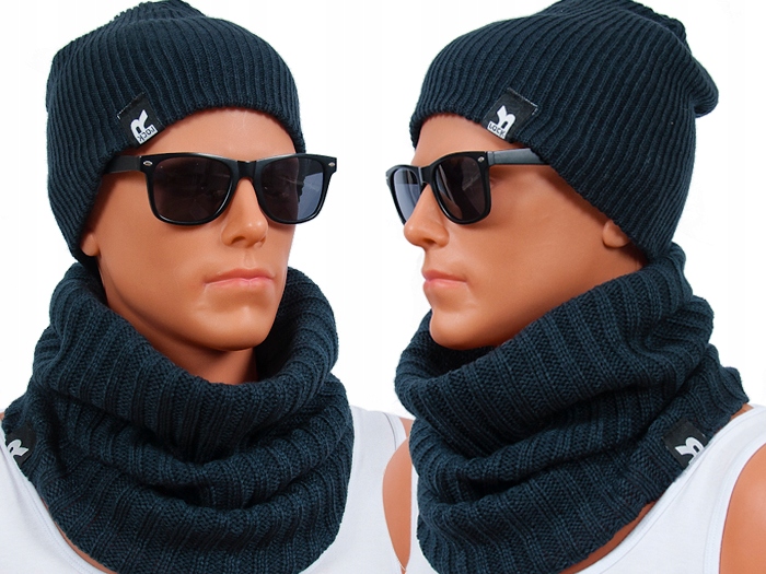 

Polski Męski Komplet Czapka Komin szalik