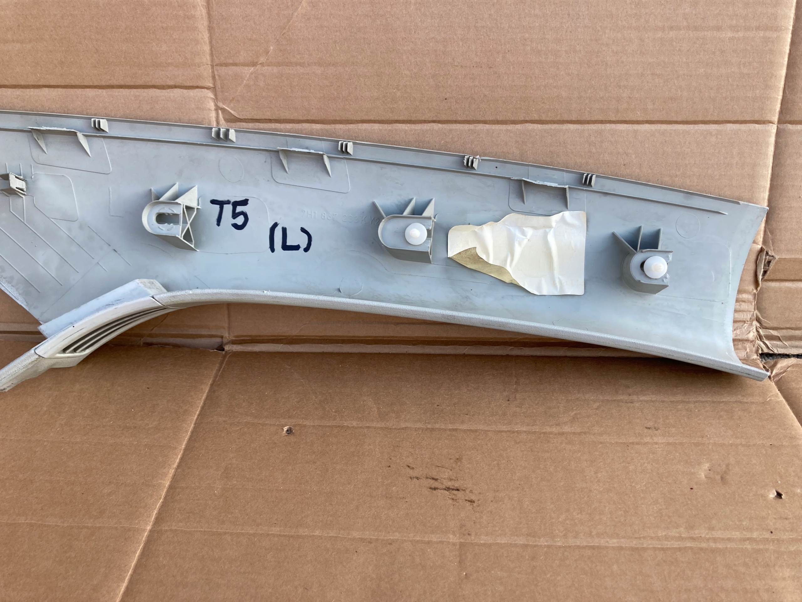 VW T5 TRANSPORTER 03- cover SLUPKA windows Czolowej left