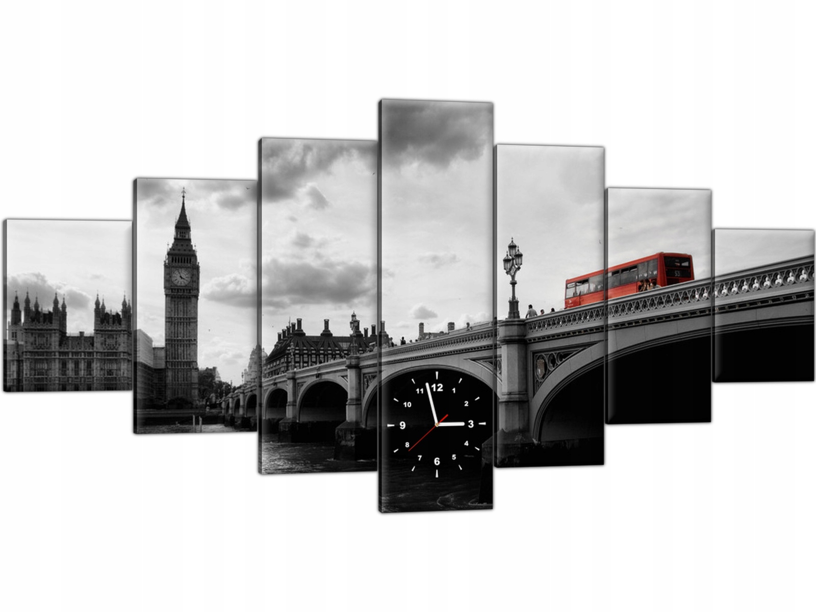 

Zegar na ścianę do salonu biura 210x100 Londyn