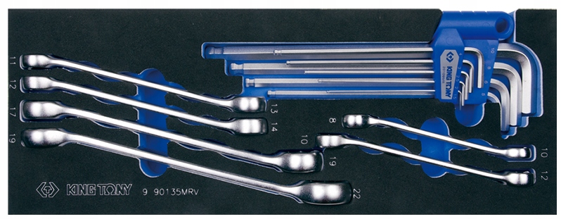 KING TONY Klucze do przewodów hamulcowych 15ele.