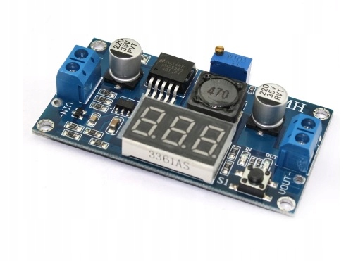 

Przetwornica DC Step-Down LM2596 woltomierz