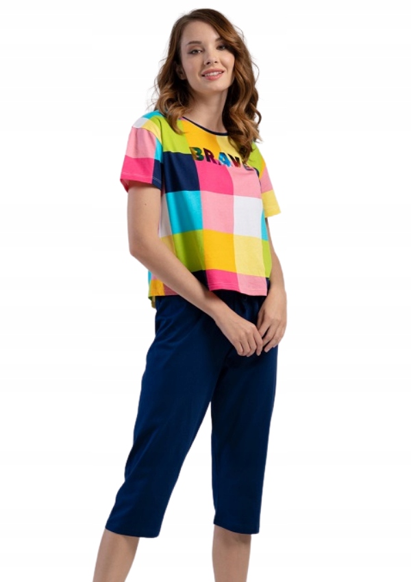 

Piżama Damska Vienetta bawełniana XL krótki rękaw