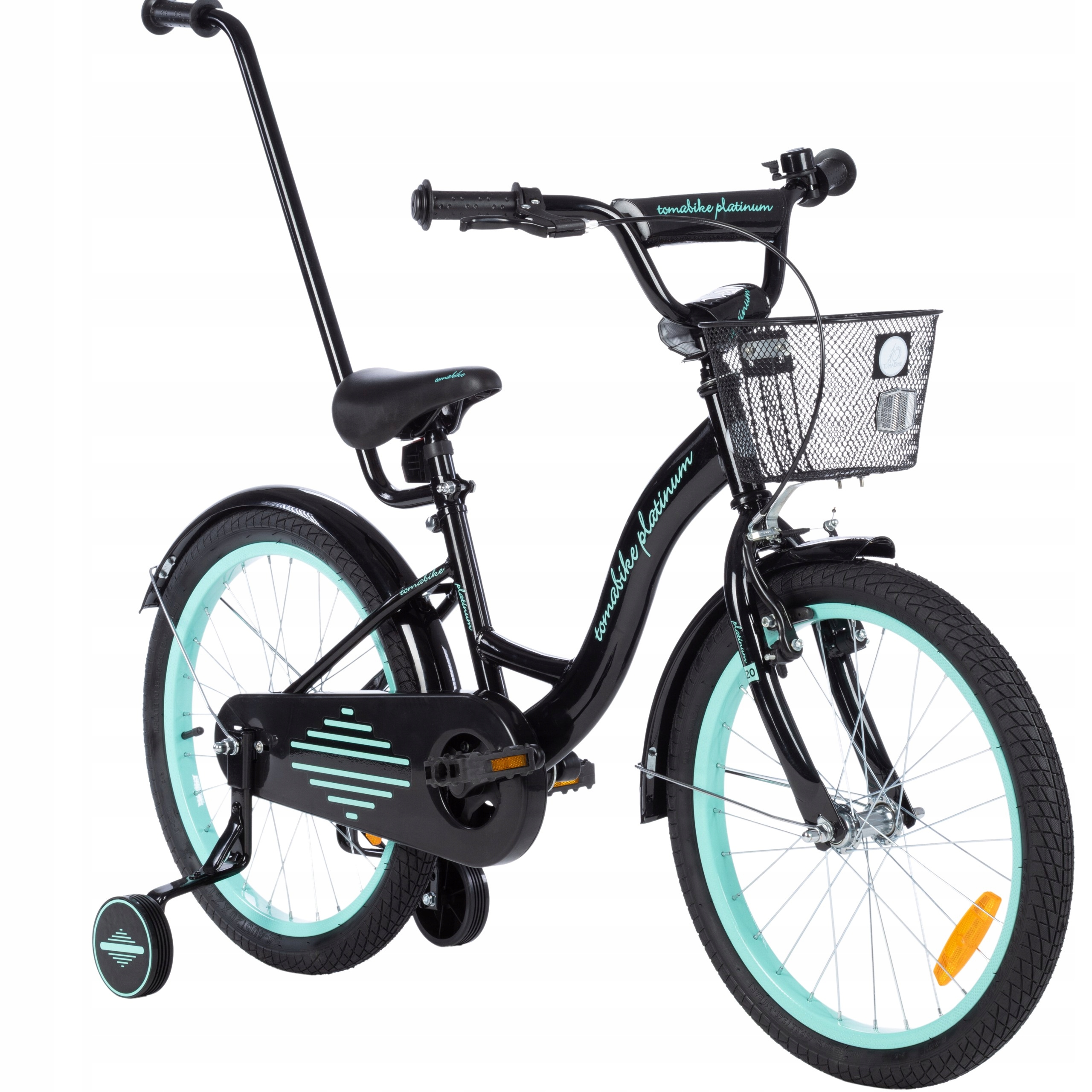 Rower Tomabike Platinum 20 cali prowadnik kosz dzwonek V-break 20"