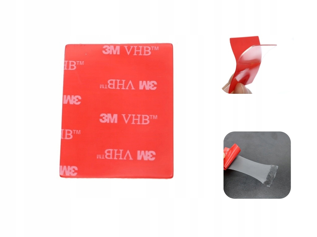 

Taśma 3M dwustronna przezroczysta 4 x 5cm 1 sztuka
