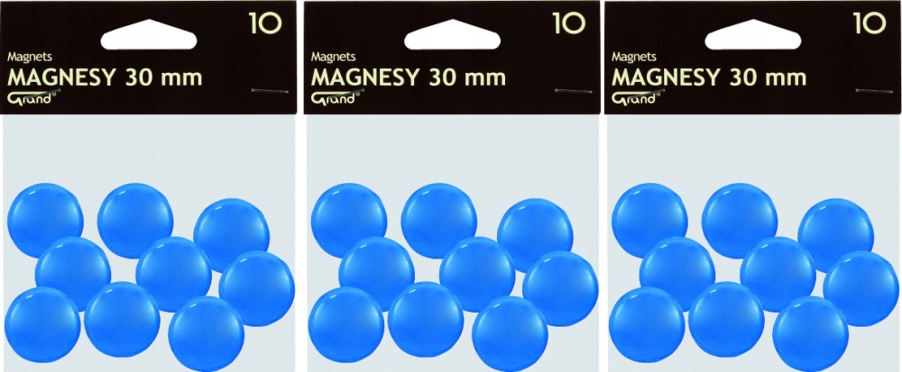 

Magnesy Grand 30mm 30szt niebieski