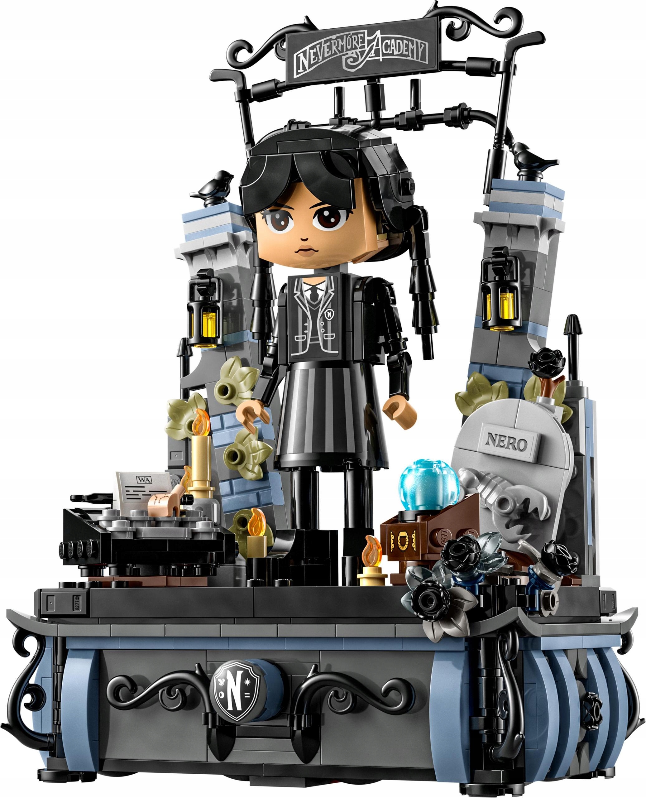 LEGO Wednesday Addams 76780 Brama Akademii Nevermore Akcesoria 2 w 1 Numer produktu 76780
