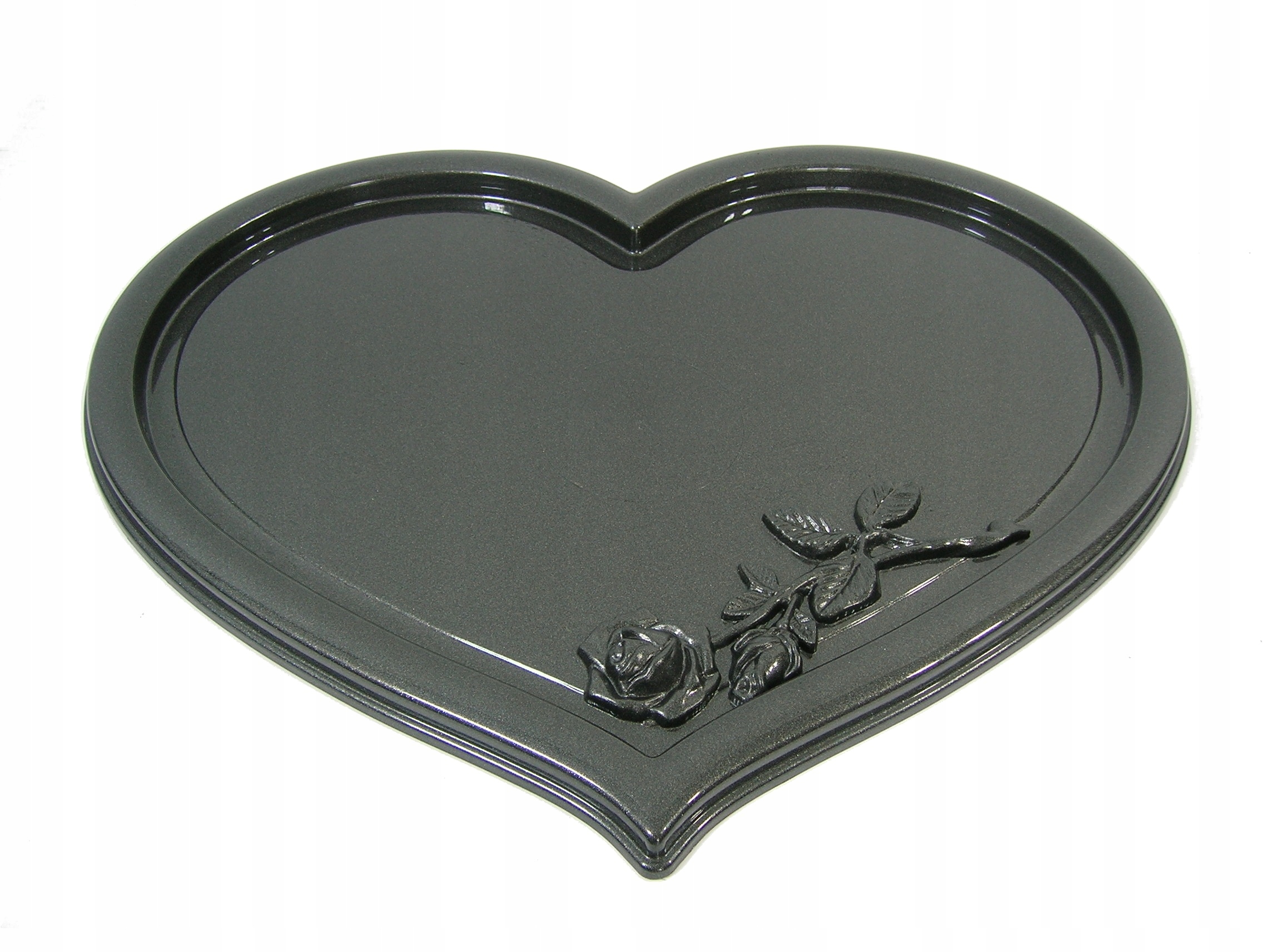 PODSTAWKA POD ZNICZ SERCE GRAFIT NA CMENTARZ