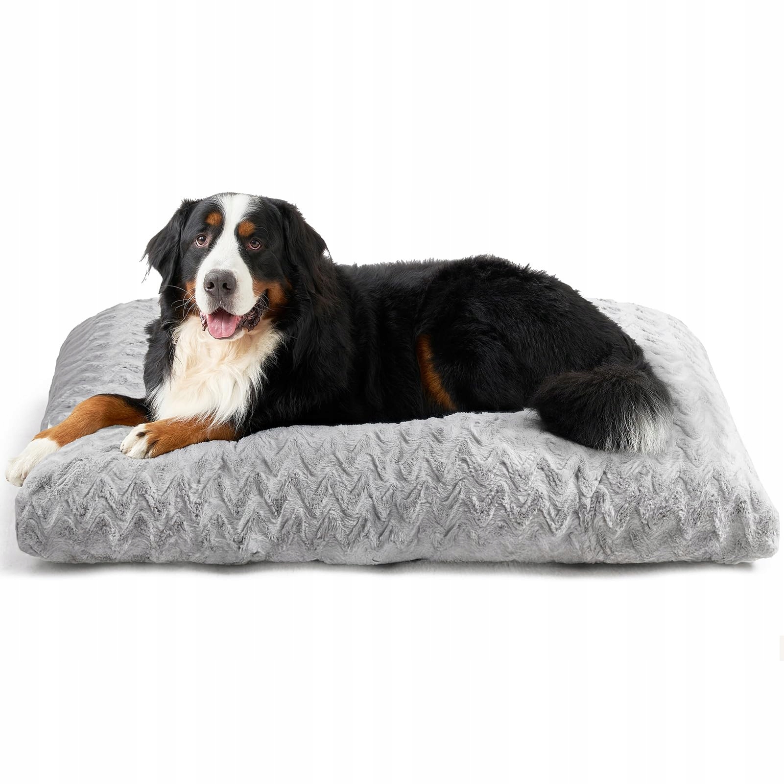 Levně Eheyciga Pelíšek pro velké psy Praní 119 x 73 cm XXL Šedé Umělé Kožešina
