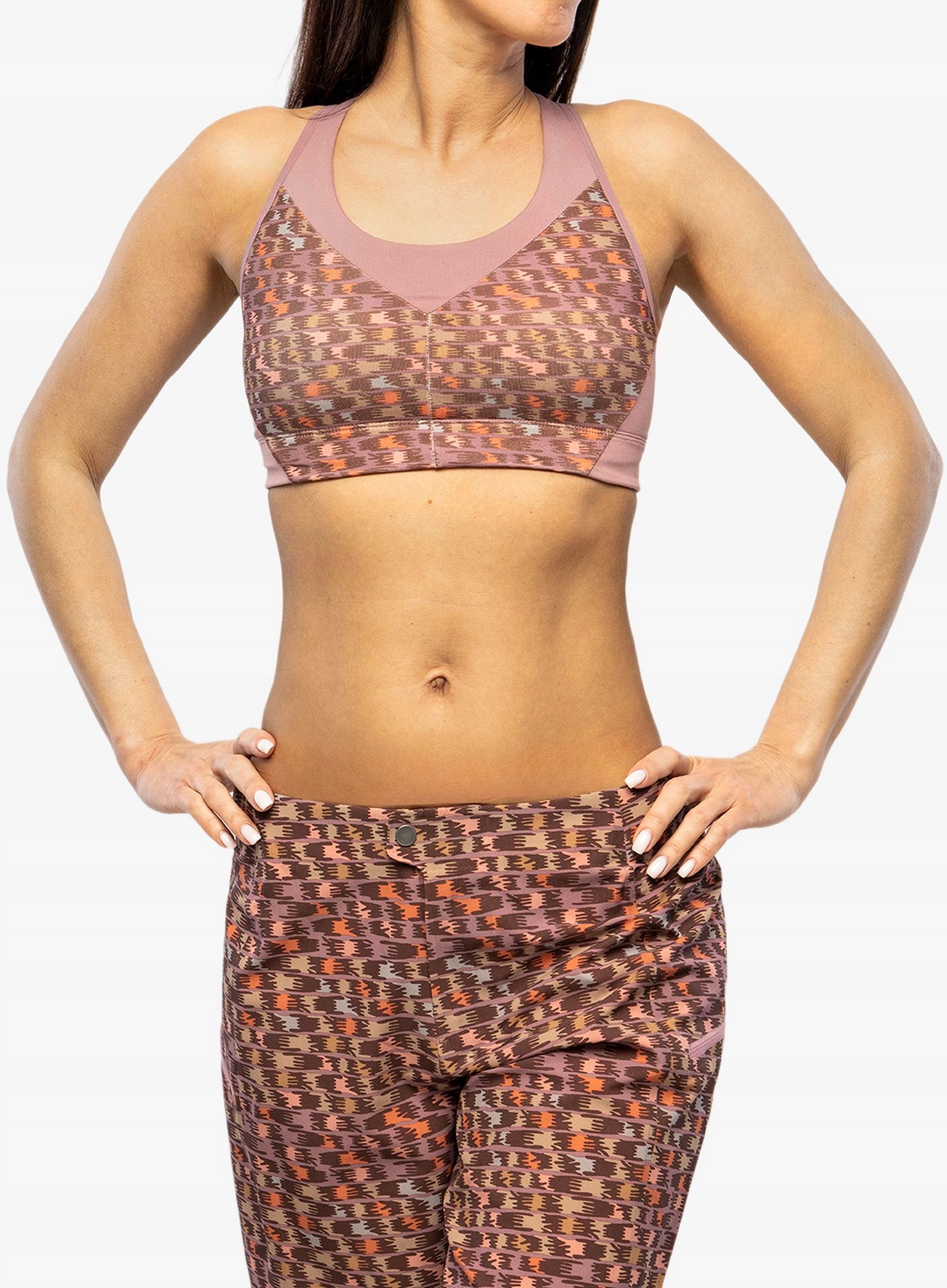 Sportovní podprsenka Patagonia Wild Trails Sports Bra evening mauve Xs