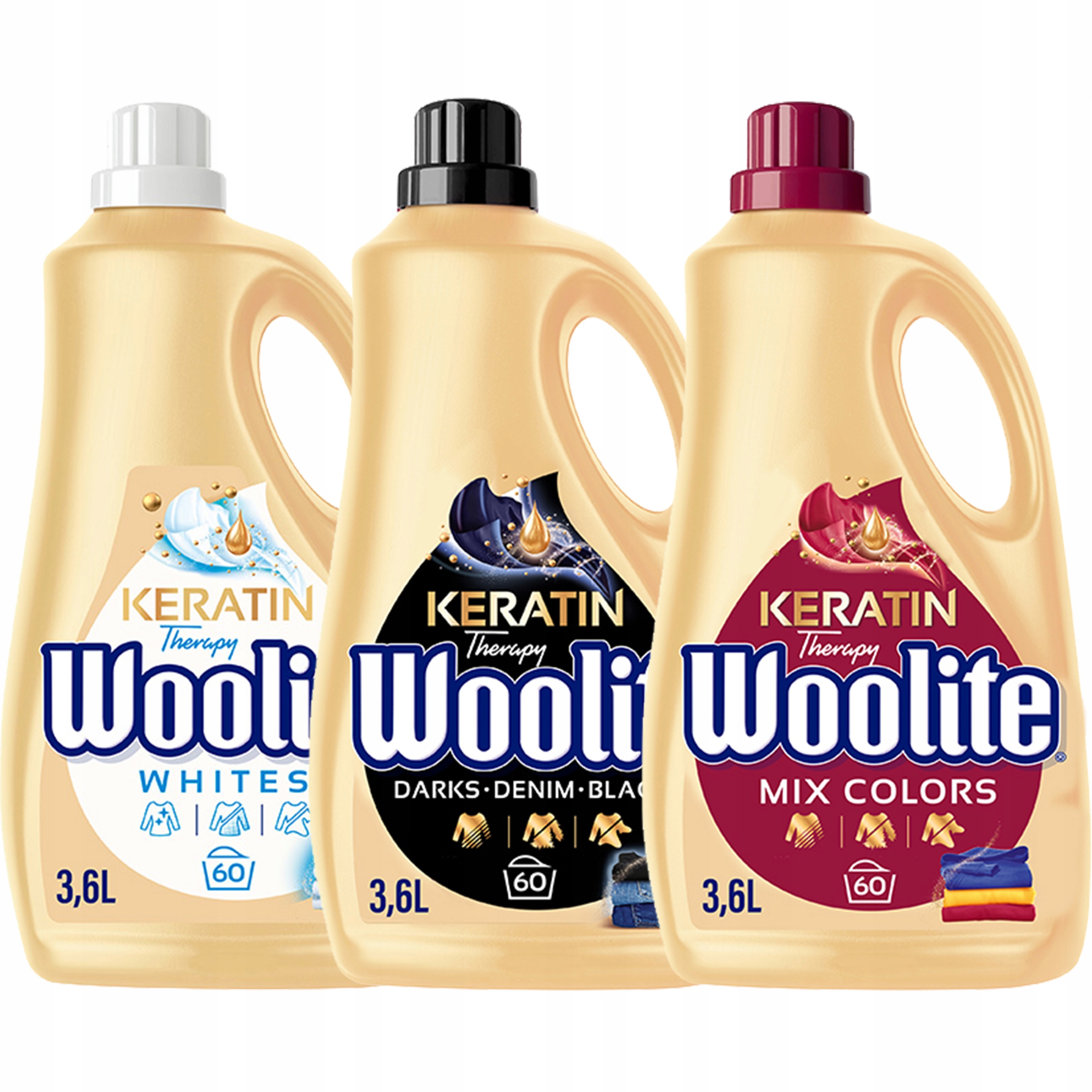 

Woolite Biały Czarny Kolor Płyn do Prania 3x3,6l