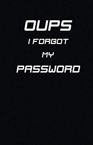Books, QsDesigns Oups I Forgot My Password: Alphabetical Log Book and Journ