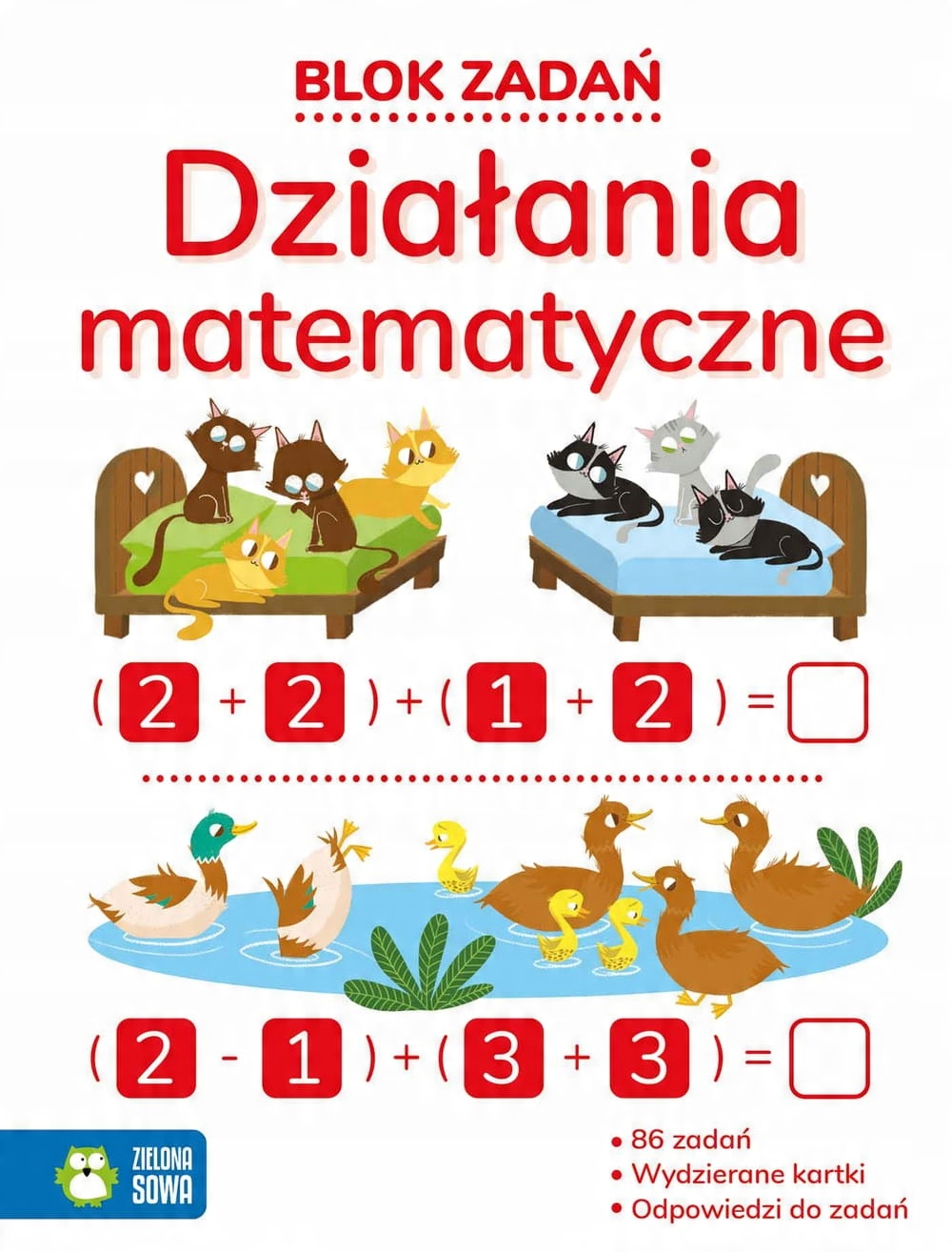 

Blok zadań. Działania matematyczne Zielona Sowa