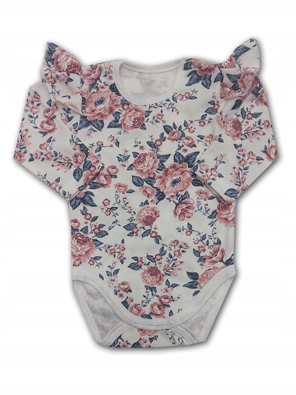 

Body dł. rękaw z skrzydełkami Róże 86